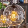 Koyoto hanging light, globe light, pendant light clear, Smoke-coloured, 6-light sources