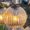 Koyoto hanging light, globe light, pendant light Amber, 6-light sources