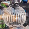 Koyoto hanging light, globe light, pendant light Amber, clear, 6-light sources