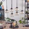 Koyoto hanging light, globe light, pendant light Amber, clear, 6-light sources