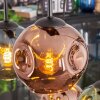 Ripoll hanging light, globe light, pendant light blue, green, coppery, 6-light sources
