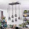 Ripoll hanging light, globe light, pendant light Smoke-coloured, 6-light sources