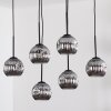 Ripoll hanging light, globe light, pendant light Smoke-coloured, 6-light sources