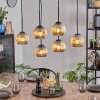 Ripoll hanging light, globe light, pendant light Amber, 6-light sources