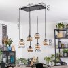 Ripoll hanging light, globe light, pendant light Amber, 6-light sources