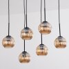 Ripoll hanging light, globe light, pendant light Amber, 6-light sources