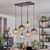 Koyoto hanging light, globe light, pendant light Amber, clear, Smoke-coloured, 6-light sources