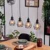 Yaak hanging light, pendant light Ecru, black, 4-light sources