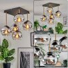 Koyoto ceiling light, globe light gold, black, 5-light sources