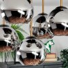 Koyoto ceiling light, globe light gold, black, 5-light sources