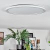 Zuren ceiling light, Panel LED white, 1-light source, Colour changer