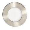 Ramek ceiling light, recessed light LED matt nickel, 3-light sources