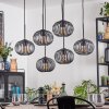 Oravi hanging light, pendant light black, 6-light sources
