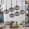 Oravi hanging light, pendant light black, 6-light sources