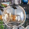 Koyoto hanging light, globe light, pendant light Amber, clear, 6-light sources