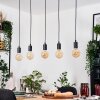 Soungou hanging light, pendant light Ecru, black, 5-light sources