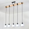 Bassagoda hanging light, pendant light Ecru, black, 5-light sources