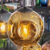Ripoll hanging light, globe light, pendant light blue, gold, coppery, 6-light sources