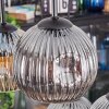 Ripoll hanging light, globe light, pendant light Amber, clear, Smoke-coloured, 6-light sources