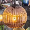 Koyoto hanging light, globe light, pendant light blue, gold, green, coppery, 6-light sources