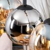 Koyoto hanging light, globe light, pendant light Ecru, black, 3-light sources