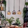 Koyoto hanging light, globe light, pendant light Ecru, black, 3-light sources