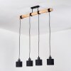 Bassagoda hanging light, pendant light Ecru, black, 4-light sources