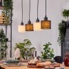 Bassagoda hanging light, pendant light Ecru, black, 4-light sources