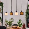 Bassagoda hanging light, pendant light Ecru, black, 4-light sources