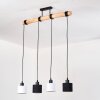 Bassagoda hanging light, pendant light Ecru, black, 4-light sources