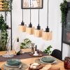 Bongal hanging light, pendant light Ecru, black, 4-light sources