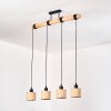 Bongal hanging light, pendant light Ecru, black, 4-light sources