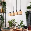 Bongal hanging light, pendant light Ecru, black, 4-light sources