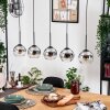 Koyoto hanging light, globe light, pendant light Ecru, black, 5-light sources