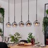 Koyoto hanging light, globe light, pendant light Ecru, black, 5-light sources