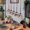 Koyoto hanging light, globe light, pendant light Ecru, black, 5-light sources
