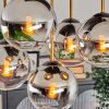 Koyoto ceiling light, globe light gold, black, 5-light sources