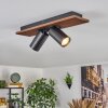 Dalan ceiling light, ceiling spotlight LED Ecru, black, 2-light sources