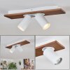 Dalan ceiling light, ceiling spotlight LED Ecru, white, 2-light sources
