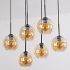 Koyoto hanging light, globe light, pendant light Amber, 6-light sources