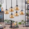 Koyoto hanging light, globe light, pendant light Amber, 6-light sources