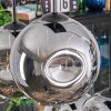 Ripoll hanging light, globe light, pendant light Smoke-coloured, 6-light sources