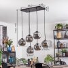 Ripoll hanging light, globe light, pendant light Smoke-coloured, 6-light sources