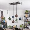 Koyoto hanging light, globe light, pendant light Smoke-coloured, 6-light sources