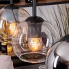 Koyoto hanging light, globe light, pendant light Ecru, black, 4-light sources