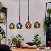 Koyoto hanging light, globe light, pendant light Ecru, black, 4-light sources