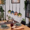 Koyoto hanging light, globe light, pendant light Ecru, black, 4-light sources