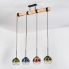 Koyoto hanging light, globe light, pendant light Ecru, black, 4-light sources