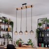 Koyoto hanging light, globe light, pendant light Ecru, black, 4-light sources