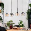 Koyoto hanging light, globe light, pendant light Ecru, black, 4-light sources